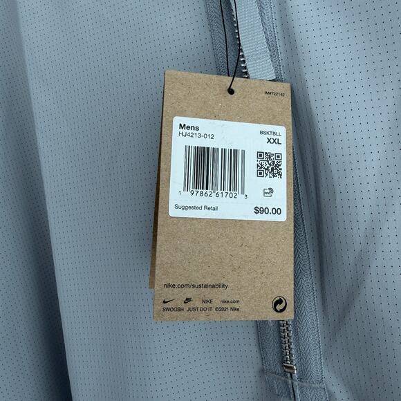 Nike Shirt Mens Mens XXL Gray Dri Fit Basketball Kevin Durant Athletic 1/4 Zip - Picture 7 of 11